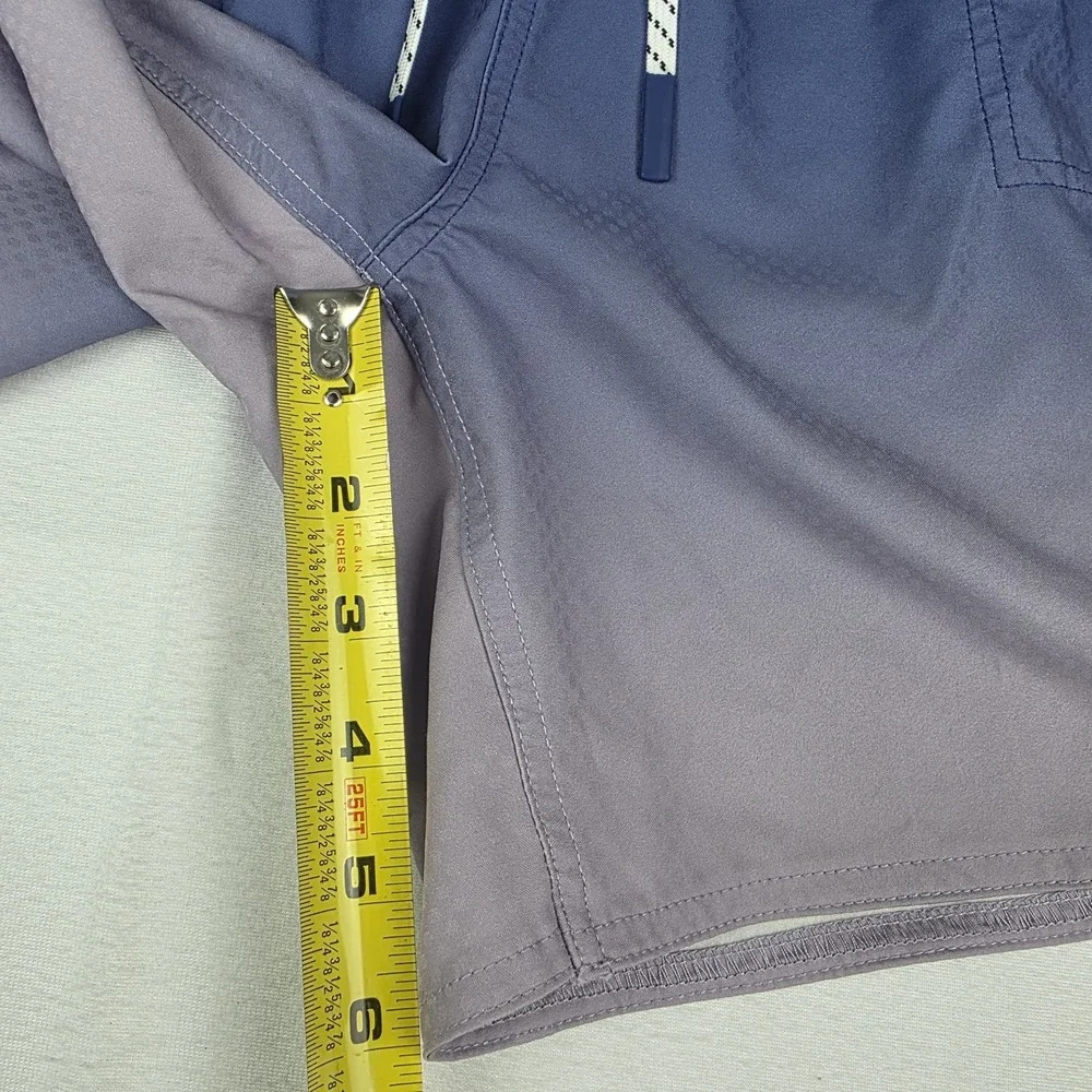 Legends Saylor Swim Shorts Mens XXL Blue Gradient Ombre Drawstring Hybrid Casual